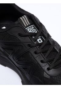 Big-Star - Sneakersy damskie czarne NN274A085 906. Okazja: na co dzień. Kolor: czarny. Materiał: materiał. Szerokość cholewki: normalna #6