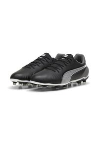 Puma - Buty piłkarskie KING MATCH FG/AG PUMA Black White Cool Dark Gray. Kolor: wielokolorowy, szary, czarny, biały. Sport: piłka nożna