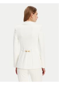 Elisabetta Franchi Marynarka GI-144-51E2-V560 Biały Regular Fit. Kolor: biały. Materiał: syntetyk #5