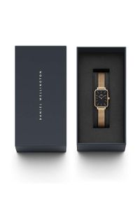 Daniel Wellington zegarek Quadro 20X26 damski kolor złoty. Kolor: złoty. Materiał: materiał #3