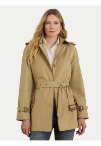 Lauren Ralph Lauren - LAUREN RALPH LAUREN Trencz 297979525001 Beżowy Regular Fit. Kolor: beżowy. Materiał: syntetyk