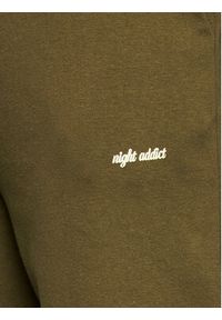 Night Addict Spodnie dresowe MJB-NA516FAZERC Zielony Regular Fit. Kolor: zielony. Materiał: bawełna