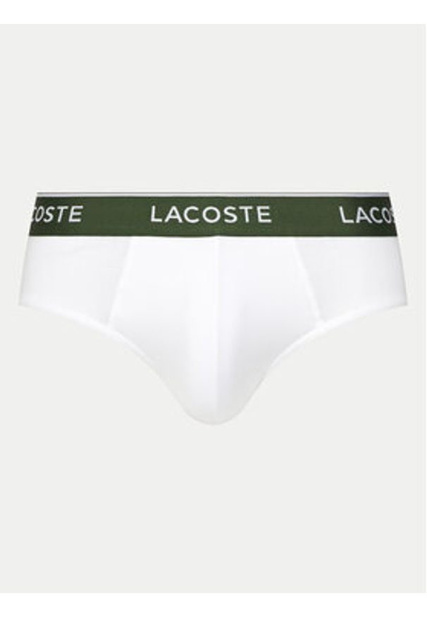 Lacoste Komplet 3 par slipów 8H1293 Kolorowy. Materiał: bawełna. Wzór: kolorowy