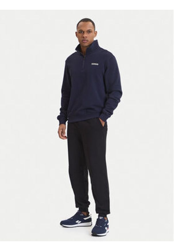 Napapijri Bluza B-Small Box Hz NP0A88TO Granatowy Relaxed Fit. Kolor: niebieski. Materiał: bawełna