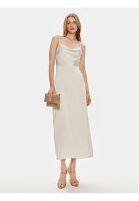 Vila Sukienka koktajlowa Ravenna 14085601 Beżowy Regular Fit. Kolor: beżowy. Materiał: syntetyk. Styl: wizytowy #3