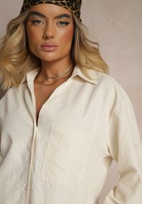 Renee - Żółta Koszula z Bawełny w Delikatne Paseczki Lisallia. Okazja: na co dzień. Typ kołnierza: kołnierzyk klasyczny. Kolor: żółty. Materiał: bawełna. Długość rękawa: długi rękaw. Długość: długie. Styl: sportowy, casual, klasyczny