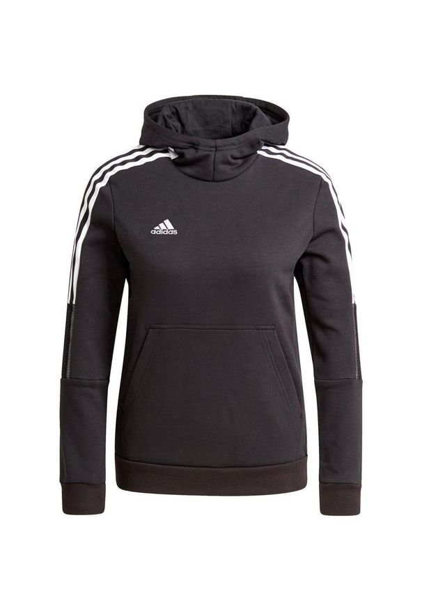 Adidas - Bluza dla dzieci adidas Tiro 21 Sweat Hoody. Kolor: czarny. Sport: piłka nożna