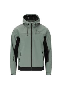Kurtka wodoodporna Whistler Ryder W-Pro 8000. Kolor: zielony. Materiał: softshell. Sport: turystyka piesza