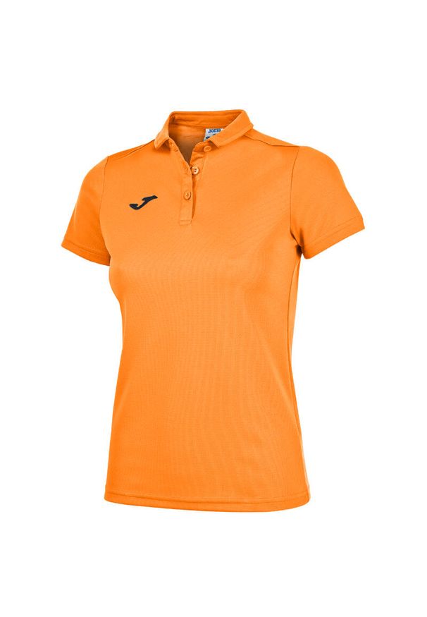 Koszulka polo do tenisa damska Joma Hobby. Typ kołnierza: polo. Kolor: pomarańczowy. Sport: tenis