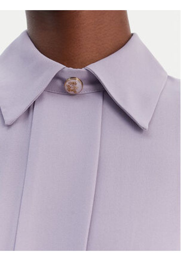 Elisabetta Franchi Sukienka koktajlowa AB-923-61E2 Fioletowy Regular Fit. Kolor: fioletowy. Materiał: wiskoza. Styl: wizytowy