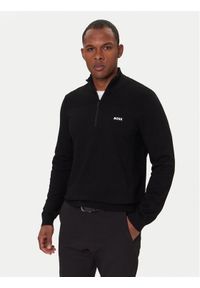 BOSS Sweter Momentum-X QZ 50547898 Czarny Regular Fit. Kolor: czarny. Materiał: syntetyk