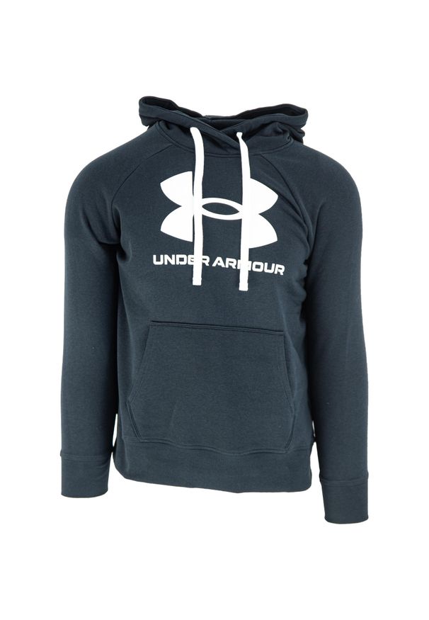 Under Armour Rival Fleece Logo Hoodie, damska bluza. Typ kołnierza: kaptur. Kolor: biały, czarny, wielokolorowy. Materiał: bawełna, poliester