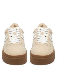 DeeZee Sneakersy AM2518 Beżowy. Kolor: beżowy. Materiał: skóra #5