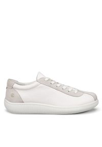 ecco - ECCO Sneakersy Soft Zero W 22025352292 Biały. Kolor: biały. Materiał: skóra