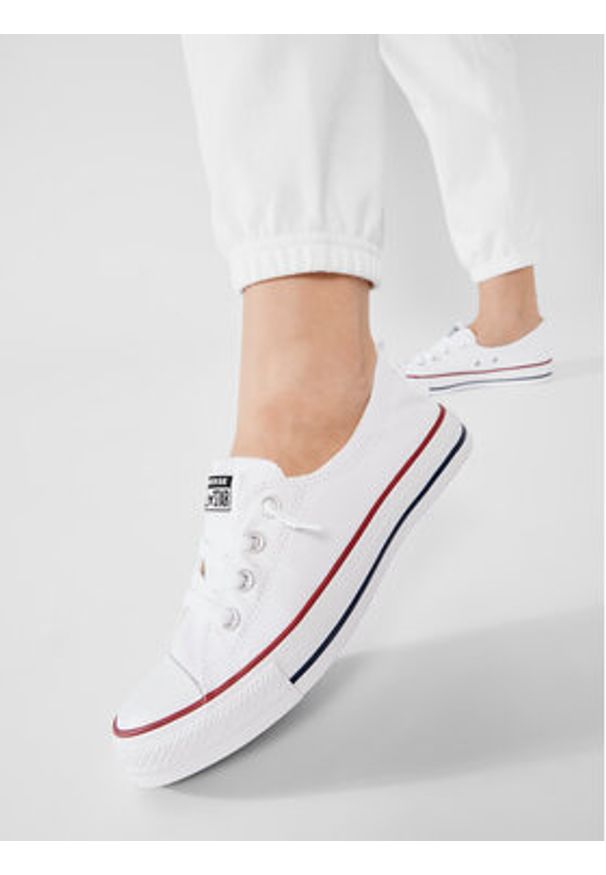 Converse Trampki Chuck Taylor All Star Shoreline Slip 537084C Biały. Kolor: biały. Materiał: materiał