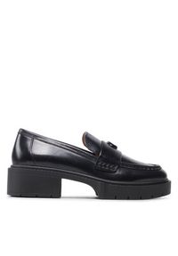 Coach Loafersy Leah Loafer CB990 Czarny. Kolor: czarny. Materiał: skóra #2