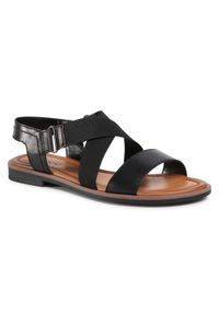Lasocki - Sandały LASOCKI - WI23-FOXI-11 Black 2. Okazja: na co dzień. Kolor: czarny. Materiał: materiał, skóra. Sezon: lato. Obcas: na obcasie. Styl: casual. Wysokość obcasa: średni #1