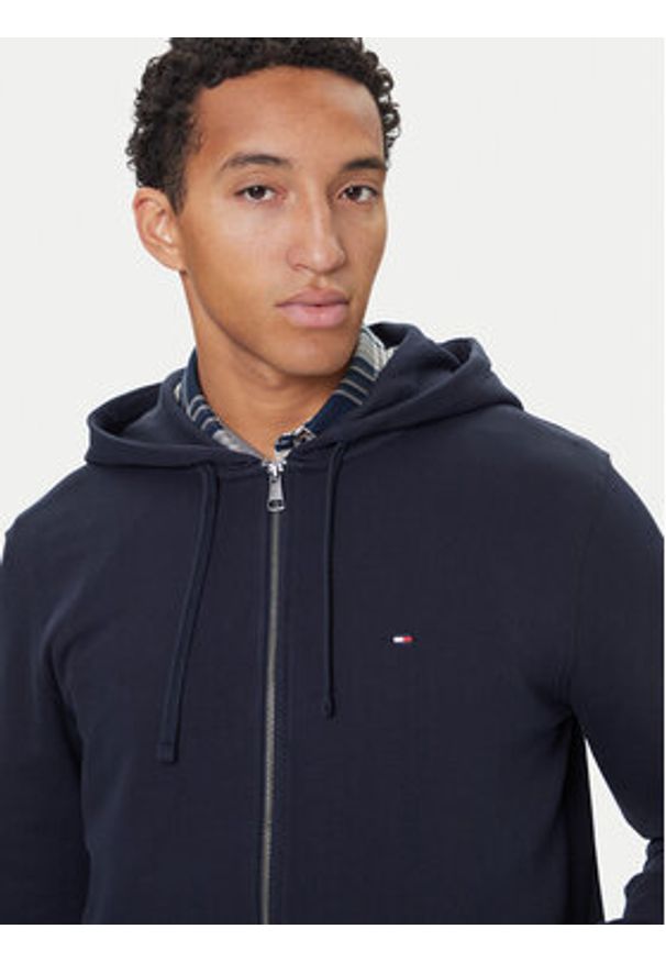 TOMMY HILFIGER - Tommy Hilfiger Bluza Essential MW0MW37239 Granatowy Regular Fit. Kolor: niebieski. Materiał: bawełna