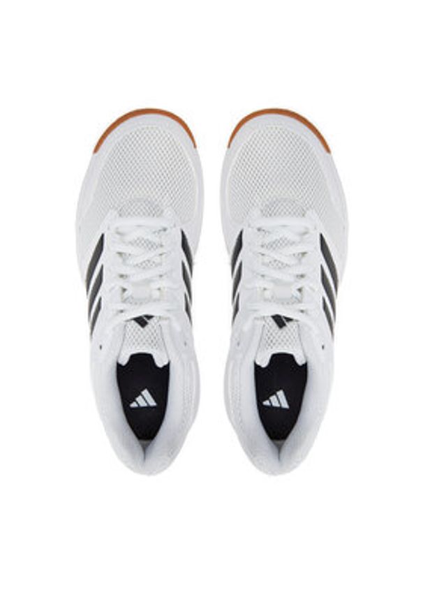 Adidas - adidas Buty halowe Speedcourt Indoor Kids IE8034 Biały. Kolor: biały. Materiał: materiał