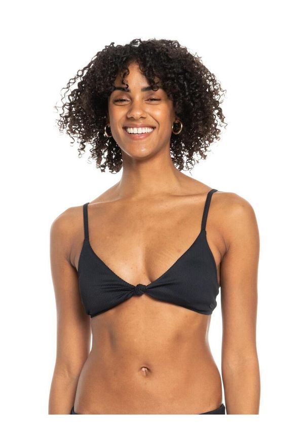 Roxy - Stanik bikini dla Kobiety RIB ROXY LOVE THE SURF KNOT Czarny. Kolor: brązowy, zielony, wielokolorowy. Materiał: nylon, elastan, materiał