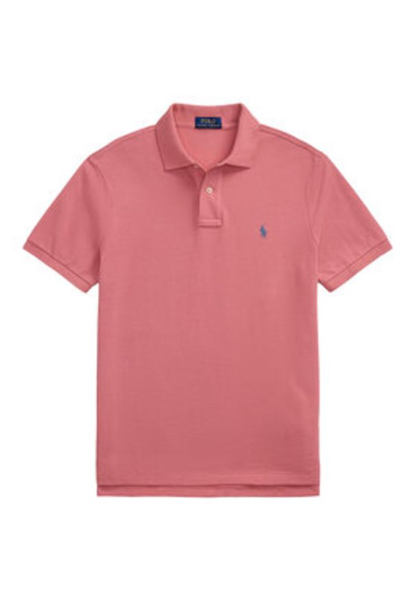Polo Ralph Lauren Polo 710536856466 Różowy Slim Fit. Typ kołnierza: polo. Kolor: różowy. Materiał: bawełna