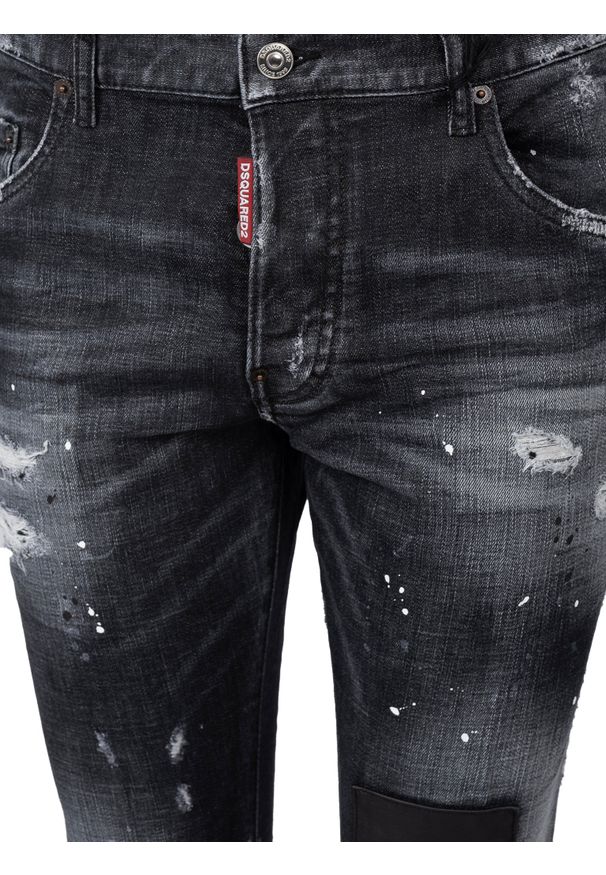 DSQUARED2 - Dsquared2 Jeansy "Skater Jean" | S74LB1223 S30357 | Mężczyzna | Czarny. Okazja: na co dzień. Stan: obniżony. Kolor: czarny. Długość: długie. Sezon: lato. Styl: elegancki, casual