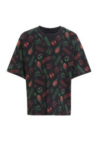 Adidas - Koszulka Disney Mickey Mouse Kids. Kolor: żółty, wielokolorowy, pomarańczowy, czarny. Wzór: motyw z bajki