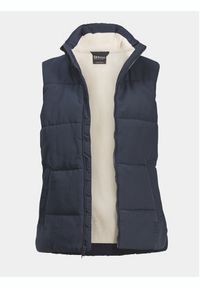 Jack Wolfskin Bezrękawnik White Frost Vest 1207371 Granatowy Regular Fit. Kolor: niebieski. Materiał: syntetyk. Długość rękawa: bez rękawów