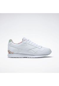 Buty do chodzenia damskie Reebok Royal Glide. Zapięcie: sznurówki. Kolor: biały, zielony, różowy, wielokolorowy. Materiał: guma, syntetyk, materiał. Szerokość cholewki: normalna. Model: Reebok Royal. Sport: turystyka piesza