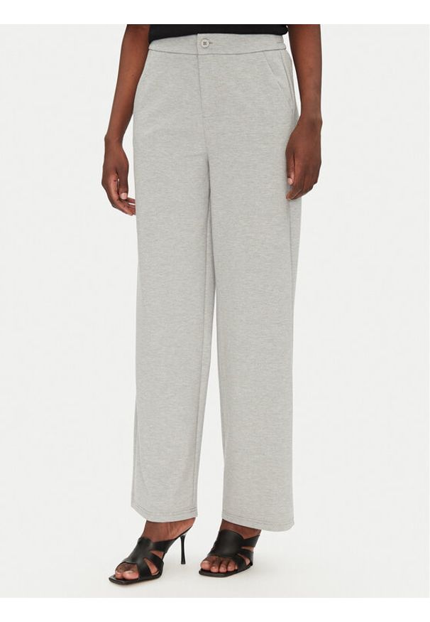 Fransa Spodnie materiałowe 20615134 Szary Regular Fit. Kolor: szary. Materiał: syntetyk