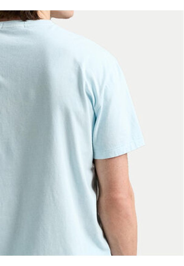 Polo Ralph Lauren T-Shirt 710969628002 Błękitny Custom Slim Fit. Typ kołnierza: polo. Kolor: niebieski. Materiał: bawełna