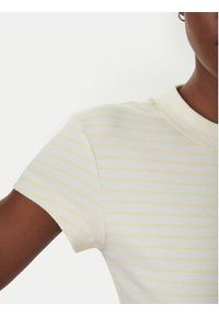 Calvin Klein Jeans T-Shirt LV047F833G Żółty Slim Fit. Kolor: żółty. Materiał: bawełna #4