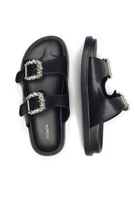 DeeZee Klapki ARABELLA KL-E566-40 Czarny. Kolor: czarny. Materiał: skóra #2