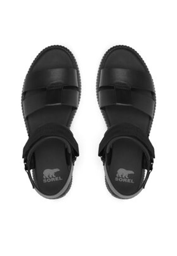 sorel - Sorel Sandały ONA AVE™ Women's Ankle Strap 2113191 Czarny. Kolor: czarny. Materiał: skóra