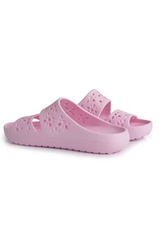 Crocs Klapki Classic Floral Cutout Sandal 210966 Różowy. Kolor: różowy