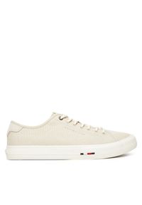 TOMMY HILFIGER - Tenisówki Tommy Hilfiger. Kolor: beżowy. Styl: street