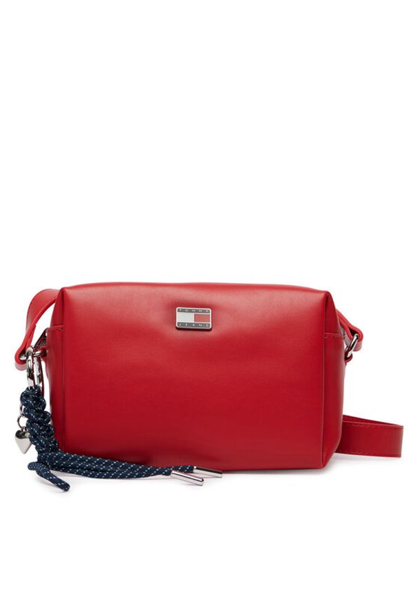 Tommy Jeans Torebka Tjw City Charm Camera Bag AW0AW18456 Czerwony. Kolor: czerwony. Materiał: skórzane