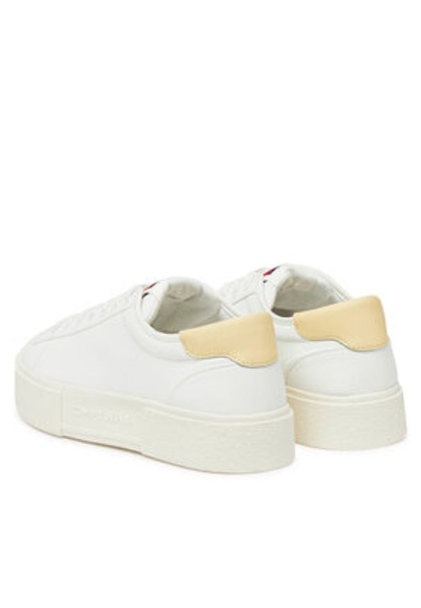 Tommy Jeans Sneakersy Tjw Flatform Canvas Sneaker EN0EN02792 Écru. Materiał: materiał