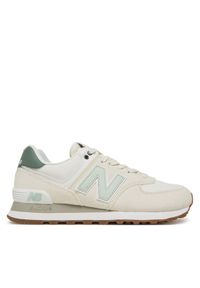 New Balance Sneakersy WL574CGR Beżowy. Kolor: beżowy. Materiał: zamsz, skóra. Model: New Balance 574