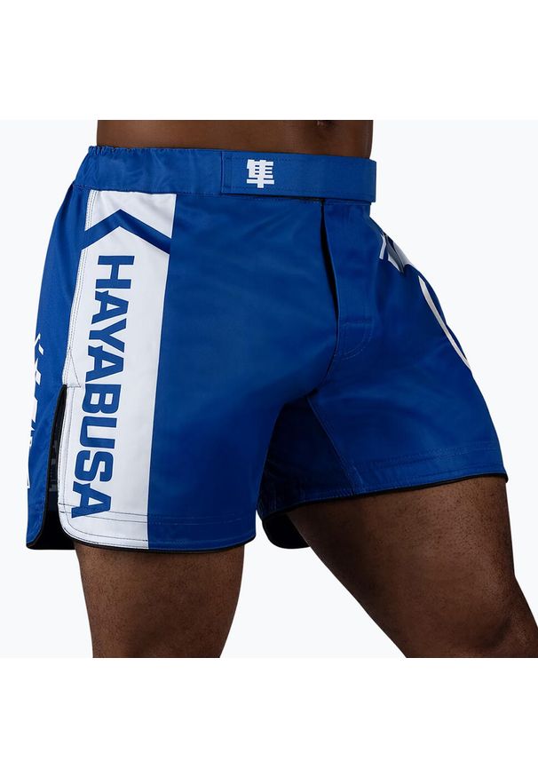 HAYABUSA - Spodenki treningowe męskie Hayabusa Icon Mid-Thigh MMA. Kolor: niebieski