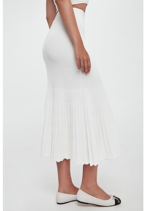 Pinko - Spódnica prążkowana midi Las Palmas PINKO. Materiał: prążkowany