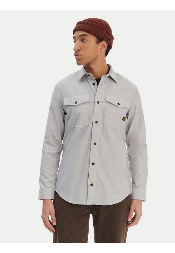 G-Star RAW - G-Star Raw Koszula Marine D24963-C290 Niebieski Slim Fit. Kolor: niebieski. Materiał: bawełna. Styl: marine