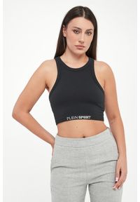 Plein Sport - Top damski prążkowany PLEIN SPORT. Materiał: prążkowany. Styl: sportowy #1