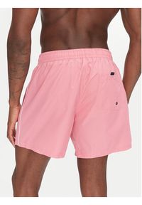 Pepe Jeans Szorty kąpielowe Logo PMB10419 Różowy Regular Fit. Kolor: różowy. Materiał: syntetyk