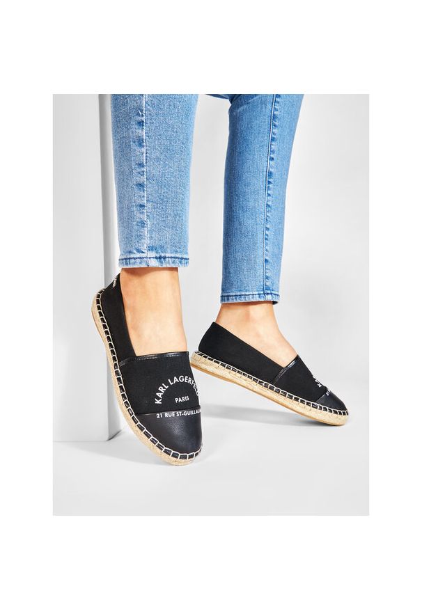 Karl Lagerfeld - Espadryle KARL LAGERFELD. Kolor: czarny