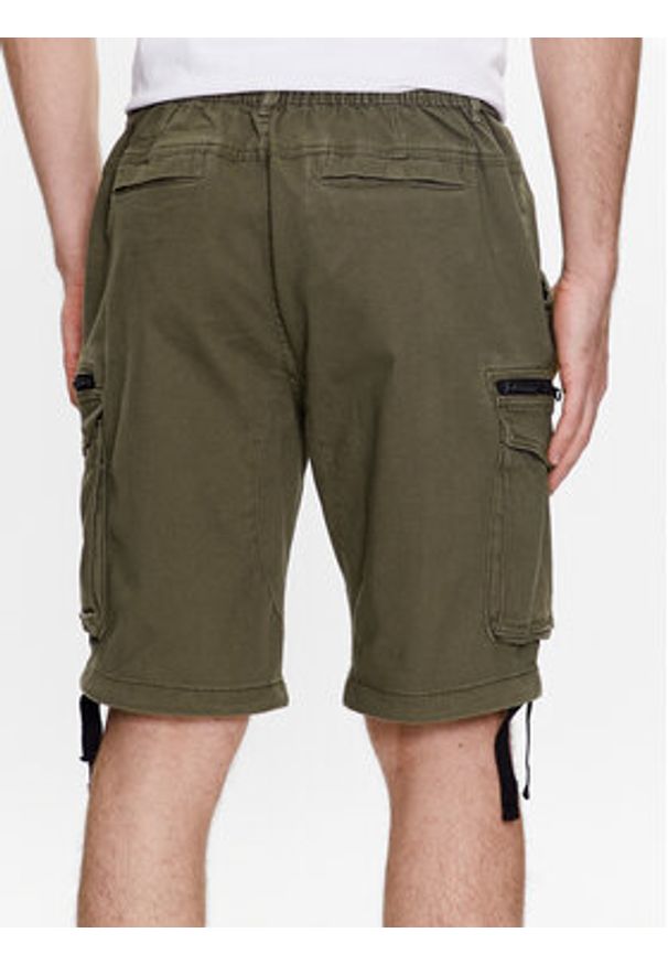 INDICODE Szorty materiałowe Agron 70-557 Khaki Regular Fit. Kolor: brązowy. Materiał: bawełna