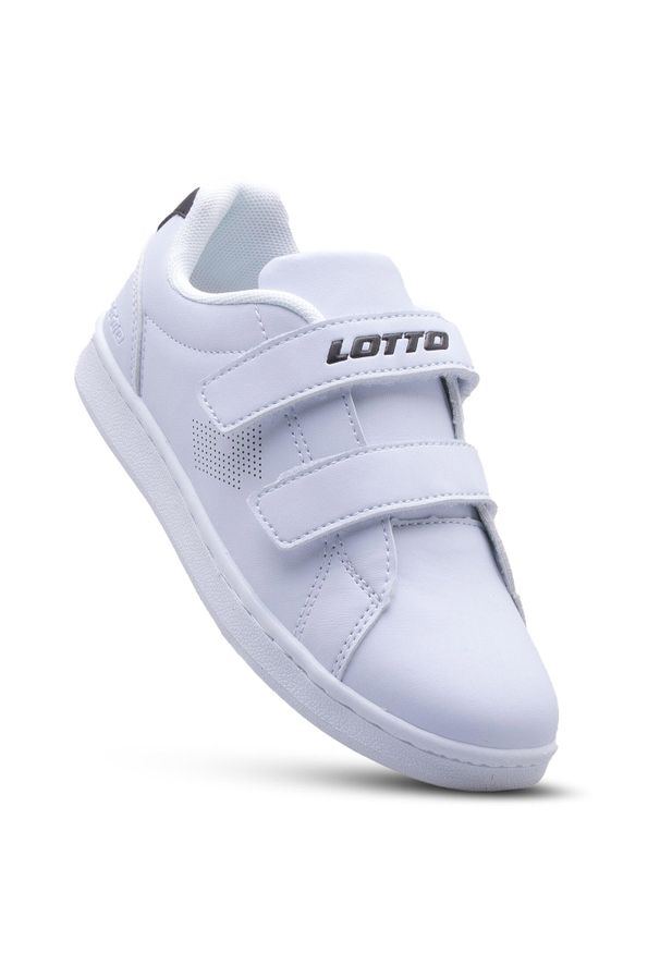 Buty sportowe dziecięce LOTTO BURGAS sneakersy. Kolor: biały, czarny, wielokolorowy