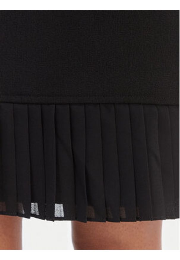 Morgan Sukienka dzianinowa 261-RANOS Czarny Slim Fit. Kolor: czarny. Materiał: wiskoza