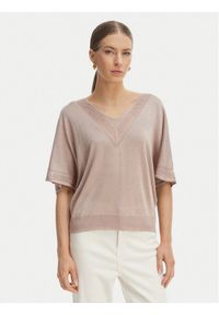 Morgan Bluzka 241-MCHRIS Beżowy Relaxed Fit. Kolor: beżowy. Materiał: wiskoza #1