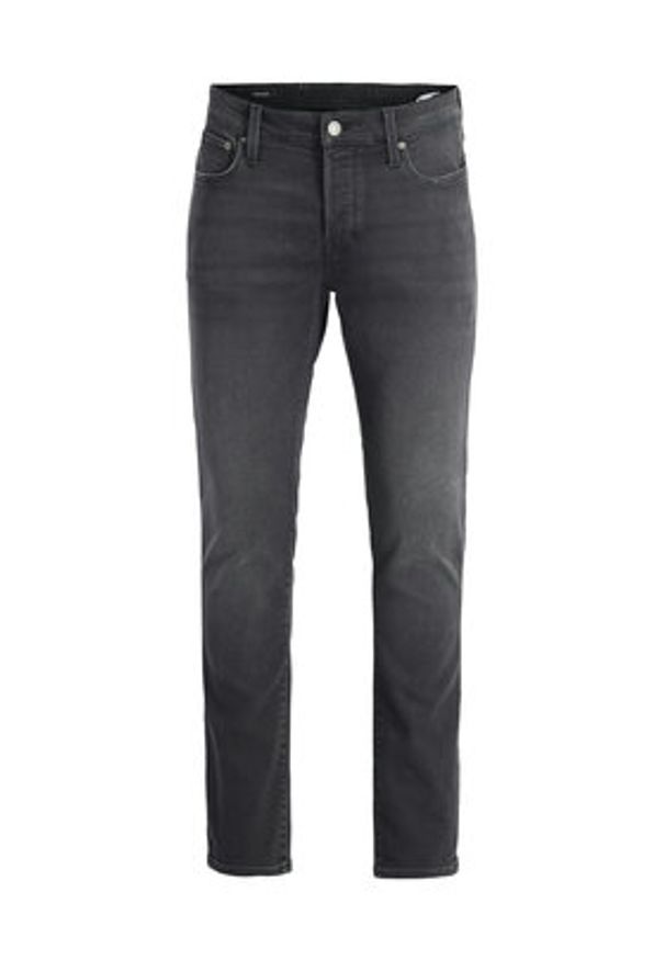 Jack & Jones - Jack&Jones Jeansy Mike Fox 12278115 Czarny Tapered Fit. Kolor: czarny